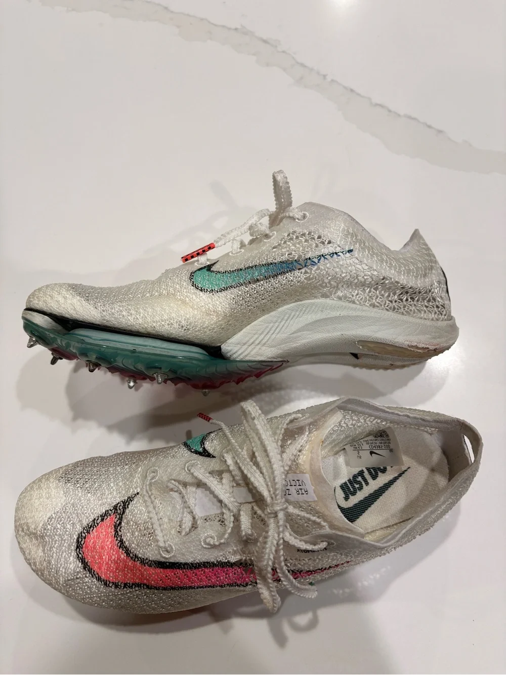 Nike Air Zoom Victory Track Spikes White Ombré US 5 / Women’s 6.5 *READ DESC*